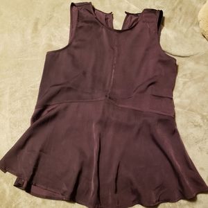 EUC - Sleeveless peplum top Size S